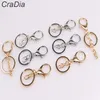 100pcs set 30mm 12designs Key Chains Key Rings Round golden silver color Lobster Clasp Keychain T2008049607633