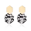 2020 Boho akryl dangle örhängen för kvinnor mode marmor sköldpadda Geometry acetat party smycken uttalande tjejer party smycken