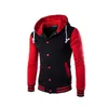 Mens Hoodie Baseball Jacket Män 2021 Mode Design Svart Slim Fit Varsity Brand Snygg College Jacekt Veste Homme