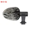 Portable Mic-06 Camera Mobile Phone Microphone Slr Cameras External Stereo Video Recording 3.5Mm Digital For All