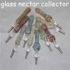 Narguilés 10mm Quartz Nectar Tips Paille Drop Titane/Quart Tube Tip pour Mini Nectar Kits Fumer