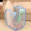 Foldable Mesh Laundry Basket Clothes Storage supplies Up Washing Clothes Laundry Basket Bin Hamper Mesh Storage Bag 120pcs T1I1807