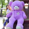 35-160cm cute giant teddy bear stuffed toy cartoon lavender bear plush animal soft doll girl home decoration christmas gift5837928