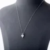 Лучшие качества стерлингового серебра 925 женщин Bling Цирконий Набор Симпатичные Сова ожерелье шарма цепи Diamond Jewelry подарок на день рождения для женщин девочек