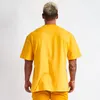 5 Colors Mens T Shirts Muscle Fiess Sports Male Hip Hop Oversized T-shirt Cotton Outdoor Summer Fashion Short Sleeve