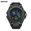 Sanda Large Dial Trendy Male Watch 남학생 패션 트렌드 다기능 디지털 방수 전자 시계 259w