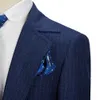Azul marinho novos ternos masculinos 3 peças terno sob medida traje de negócios mais recente design casual noivo festa de casamento