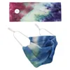 TieDye coton bouton bandeau de cheveux imprimé bandeau de cheveux européen et américain masque écharpe ornement Yoga sport bandeau élastique femmes3308709