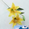 Highly recommend lily flower platic Artificial Flowers for Home table Decoration white flores artificiais fake flower