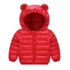 Vinter varm jacka för pojkar och flickor Autumn Hooded Coats Baby Down Jackets Kids Ytterkläder Barnkläder 15Y5813314