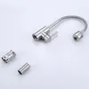 304 Stainless Steel Kitchen Faucet Tap 360° Rotation Sink Single Handle Two-Speed Switch Hot And Cold Shower With Hose