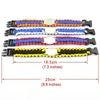 Mix Styles 32 Football Équipe Paracord Survival Bracelets Personnalisées Camping Sports Bracelets logo personnalisé parapluie équipe