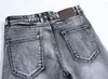 Jeans masculinos 2021 vintage cinza slim encaixe em linha reta denim masculino casual calças longas retro calças marcador tamanho 42