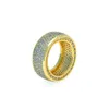 Hiphop Rapper Ring For Men New Fashion Hip Hop Oro Argento Anello Bling Cubic Zirconia Mens Ice Out Jewelry