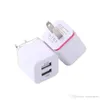 2020 nouveau chargeur 2.1A métal double chargeur USB prise américaine 2.1A adaptateur secteur chargeur mural prise 2 ports pour tablette samsung galaxy note etc.