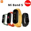 Смарт-браслет Xiaomi Mi Band 5, 4 цвета, сенсорный экран, Miband 5, фитнес-браслет, трекер кислорода в крови, монитор сердечного ритма