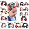 Headband Baby Baby Headband Menina Floral Bowknot Hairbands Headdress Algodão Crianças Elásticas Turbanos Recém-nascidos Headwear Acessórios LSK425