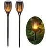 Intelligent Sensor led solar light flame flash outdoor waterproof landscape lamp home garden path christmas decoration lighting