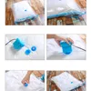 5pcs Vacuum Storage Clothes Suction Compressed Bag Travel Saving Space Packing Bag Organizer With Manual Pump Home Garden Y200714