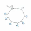 Women Bohemian Five-pointed Star Style Pendant Anklet Creative Retro Simple Anklet Beach Foot Chain Fashion Jewelry