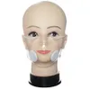 Transparent Face Mask With Valve PP Clear Mask With Double Breathing Valve Anti-Dust Washable Masks Deaf Mute Designer Masks LJJO8222