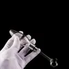 CSYC NC027 Deluxe rökningssats Glashandrör med 45 180 graders kvarts banger nagel riggar glasvatten bong