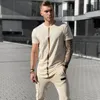 Summer Male T Shirt Silk Silk Tshirt O-Neck Short Jogging Mens Shirts T Shirts Sik Shirt Men T-shirt Tops Tees