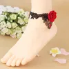 European And American Gothic Vampire Retro Lace Sexy Women Butterfly Anklet Pure Hand Jewelry Spot Wholesale