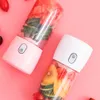 ミニ USB 充電式ポータブルジューサー果物野菜ミキサーアイススムージーメーカー電気ブレンダーマシンジュースカップとカバー