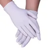 Einweg-Nitril-Handschuhe 9-Zoll-Puderfreie Hanf Finger Nitrilgewebe Salon Haushalts Guantes Universal-Großhandel Einweghandschuhe