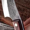 Hoog Koolstofstaal Gesmede Handgemaakte Keuken Chef Mes Sharp Cleaver Snijd Boning Mes Outdoor Camping Mes Koken Tool met schede