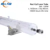 Will Fan Reci W4 100 W CO2 Lazer Tüp Uzunluğu 1450mm Çapı 80mm Lazer Gravür Kesici Makinesi için 10000 Saat Cam Boru