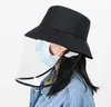 2020 маска для лица Unise защитная крышка противотуманная шляпа изоляция маска солнца шляпа лица щит рыбак шляпа анти-плевки забрызгивая крышка лица