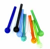 QBsomk VIP grand pas cher coloré grand Pyrex verre brûleur à mazout tuyau clair brûleur à mazout Tube tuyau huile ongles verre tuyau entier8539466