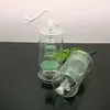 new Europe and Americaglass pipe bubbler smoking pipe bong Classic double sand core filtration glass water bottle