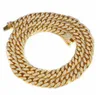 Hip Hop Diamond Cuban Link Łańcuch Naszyjnik Kobiety Mężczyźni Hippy Biżuter Naszyjnik Multi Size dostępny 4312223