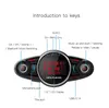 새로운 BT08 자동차 핸즈프리 무선 블루투스 키트 FM 송신기 LED 오디오 MP3 플레이어 USB 충전기 FM TF 보조 변조기 자동차 액세서리