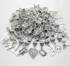 100pcs/lot alloymixed Vintage charms Pendant Big Hole Beads fit Pandora Charms Bracelets Necklace DIY Jewelry Making