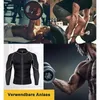 Erkek neopren sauna uzun kollu spor termo shapewear yüksek sıkıştırma eğitimi ter ceket tops