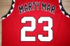 Programa de TV masculina Martin Payne #23 Jersey de basquete All Stitched Red Jerseys Shirts Tamanho S-3xl Qualidade superior