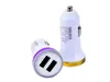 Dual USB-portar Mobiltelefon Laddare 2.1a + 1a Rocket Style LED Light Car Charger Adapter för iPhone 6 7 8 XR 11 12 Samsung HTC