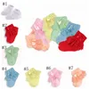 Bébé fille chaussettes dentelle enfant en bas âge cheville chaussettes arc infantile princesse chaussettes couleur bonbon bébé marcheur nouveau-né chaussures 7 couleurs DW4585