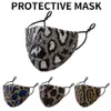 Leopard Pailletten Gesichtsmaske Bling Bling staubdichte Mundmasken Designer waschbare wiederverwendbare Frauen Gesichtsmaske 4 Farben
