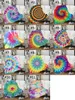 150 * 130 cm Couvertures Tie Dye Sherpa Couverture Enfants Couette Doux En Peluche Canapé Couvre-lits Enfant Hiver En Peluche Châle Canapé Canapé Wrap 11 styles M2284