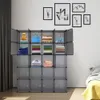 Roupas organizador empilhável plástico armazenamento prateleiras 20 cubo sapato design multifuncional armário modular armário USA Stock