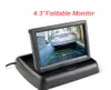 4.3 "Monitor samochodu Składany Kolor TFT-LCD Monitor samochodu Reverse Reverse Reversion Parking System LCD Monitor do samochodu widok z tyłu