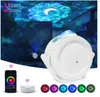 Star Projector Night Light Galaxy Projektor Ljus Smart Life Arbeta med Alexa Hem Ocean Wave Night Sky Projector Star Lights för Party Kids