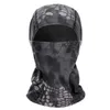 Camouflage Balaclava Full Face Mask för CS WarGame Cycling Hunting Army Bike Helmet Liner Tactical Cap Scarf249U