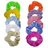 46 Colors Women Girl Scrunchy Holder Ring Elastic Hairbands Pure Color Velvet Sports Dance Hair Jewelry