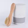 멧돼지 강모 페이셜 브러쉬 마사지 brushWooden 핸들 얼굴 청소 브러쉬 스킨 케어 청소 도구는 T2I5759을 가정 용품에